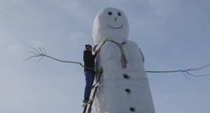 Снеговик из Немецкого района.