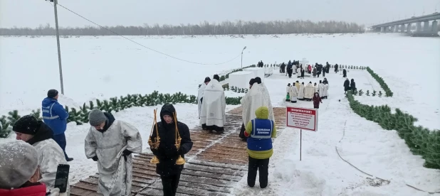 Крещение в Барнауле 19.01.2023.