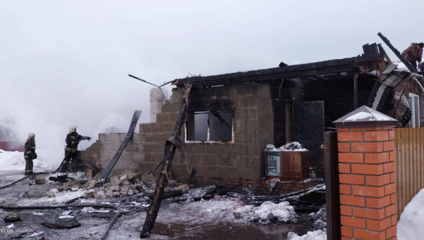 Пожар в селе Алтайского края