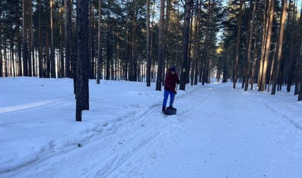 Лыжная трасса в Сухом Логу. 