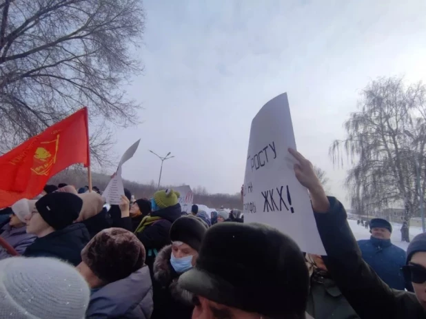 Митинг в Рубцовске.