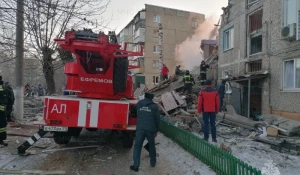 Обрушился подъезд при взрыве газа.