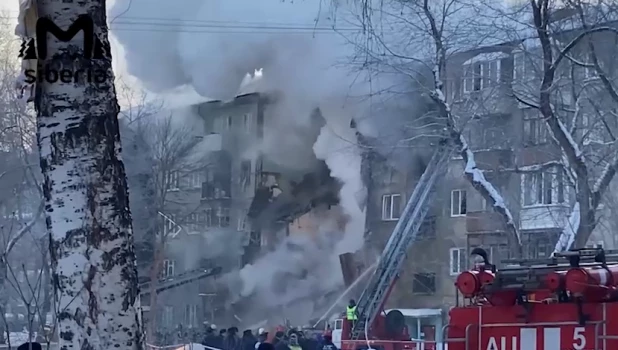 Взрыв газа в Новосибирске. 