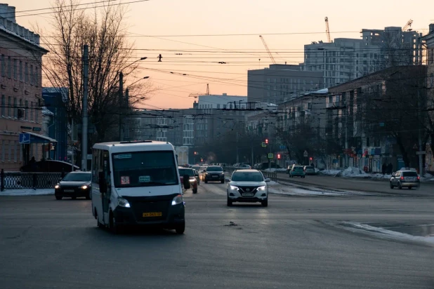 Барнаул в лучах солнца 