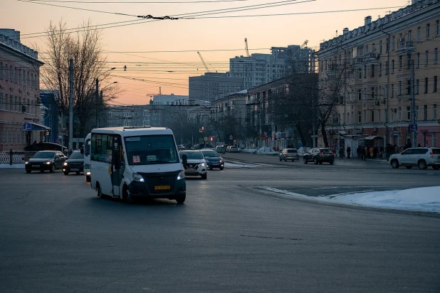 Барнаул в лучах солнца 