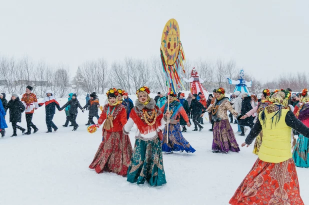 "Сибирская масленица" в Новотырышкино, 2023.