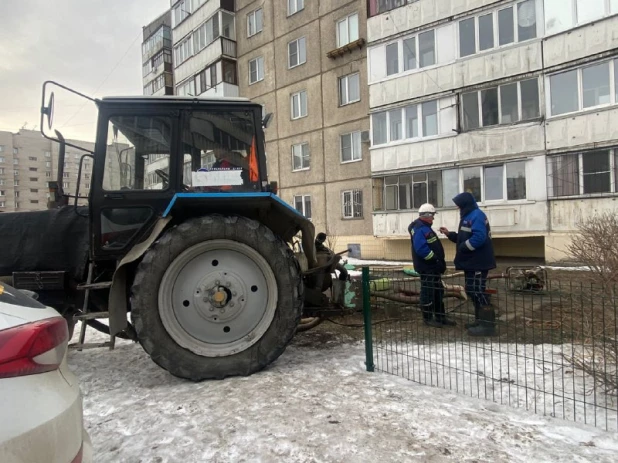 Коммунальная авария в Центральном районе 