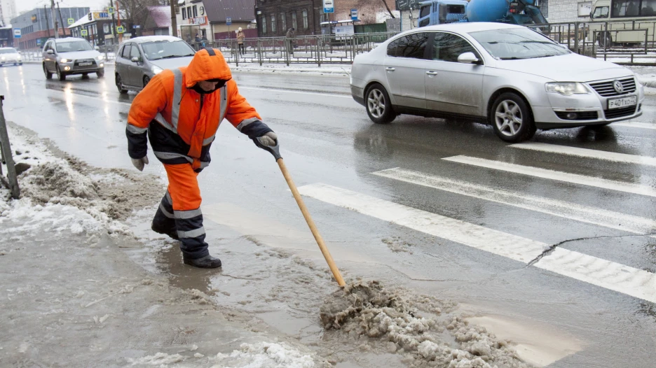 Мартовская оттепель в Барнауле.