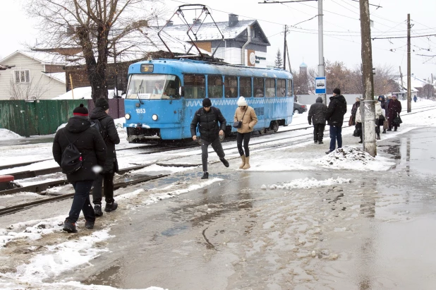 Мартовская оттепель в Барнауле.