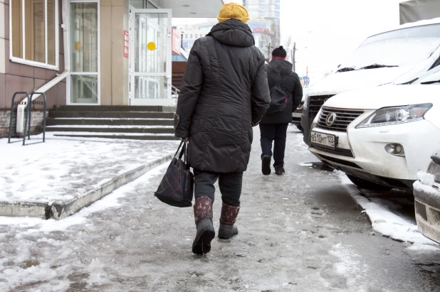 Мартовская оттепель в Барнауле.