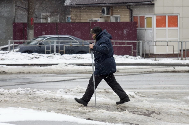 Мартовская оттепель в Барнауле.