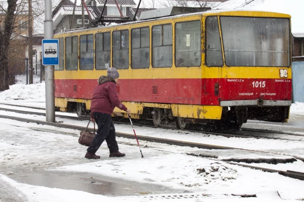 Мартовская оттепель в Барнауле.