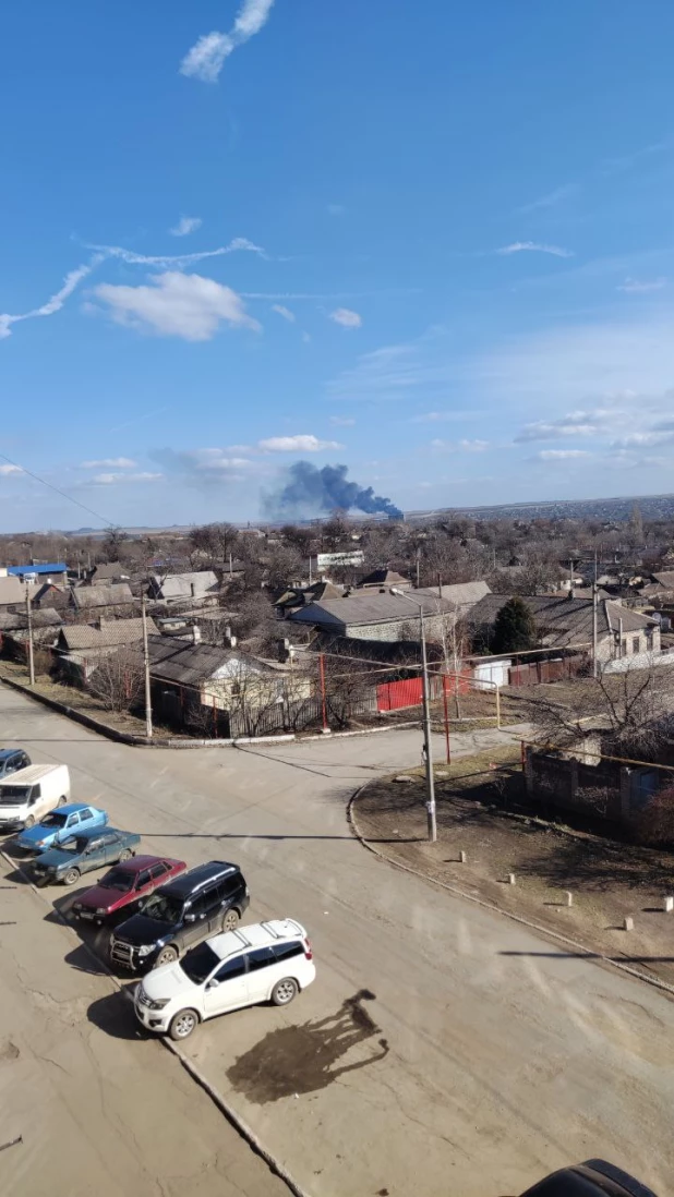 Над городом в ДНР сбили самолет

