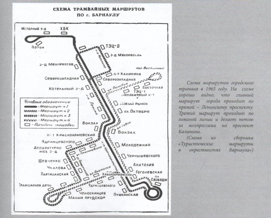 Карта г барнаула маршруты передвижения