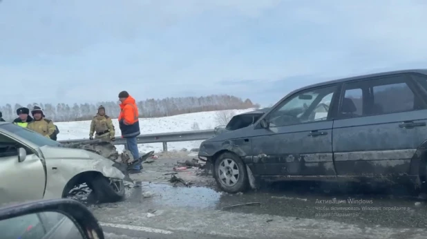 ДТП на трассе Барнаул-Рубцовск.