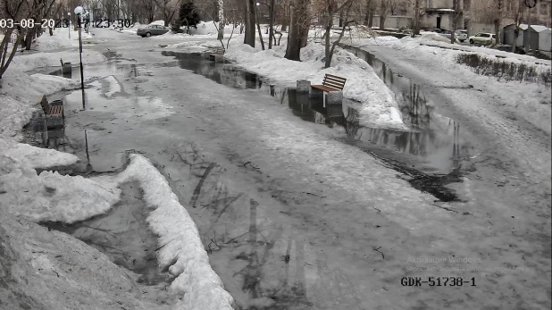 Затопленные улицы Бийска.