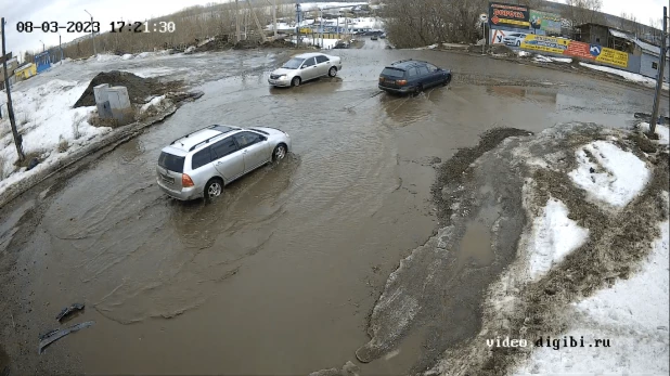 Затопленные улицы Бийска.