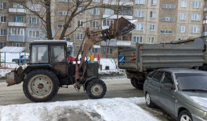 Очистка улиц Барнаула