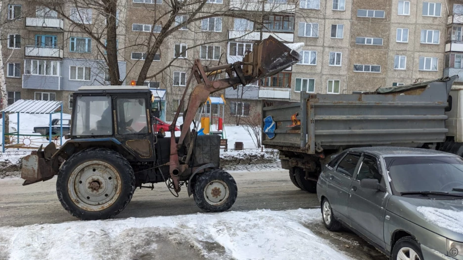 Очистка улиц Барнаула