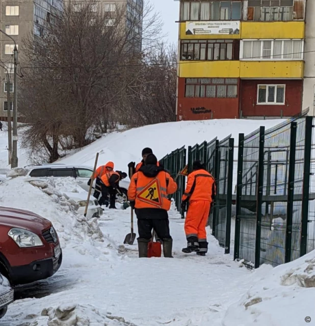 Очистка улиц Барнаула