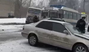 ДТП на пересечении ул. Юрина и ул. Островского.