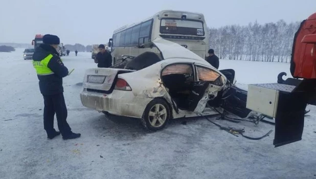 Смертельное ДТП на трассе Барнаул-Новосибирск