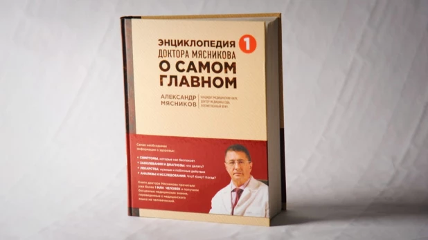 Приз – книга Александра Мясникова «Энциклопедия доктора Мясникова о самом главном».