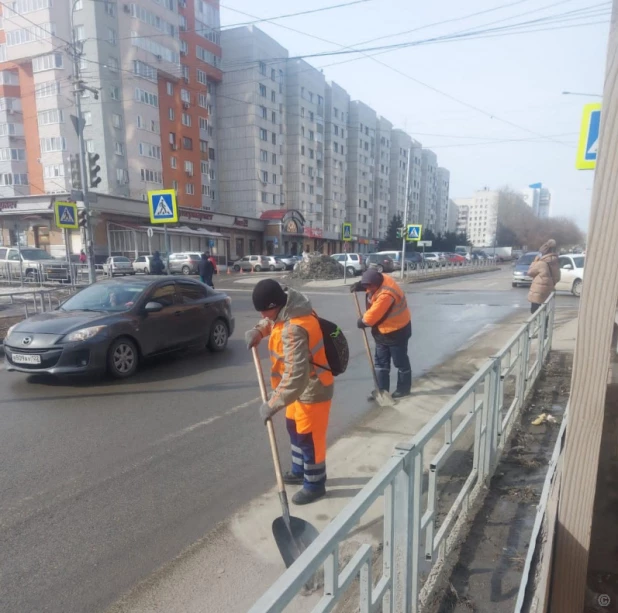 Ремонт дорог в Барнауле.