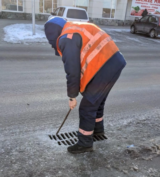 Ремонт дорог в Барнауле.