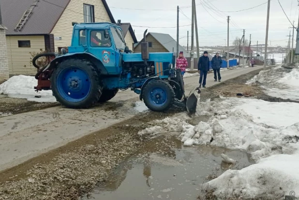 Устранение талых вод.