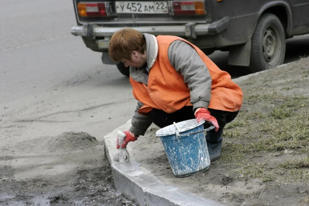 Апрель в Барнауле, фото 2006 года.