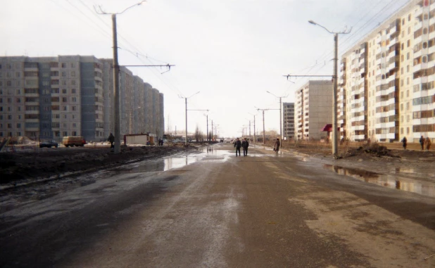 Весна в Барнауле, фото 2000 года.