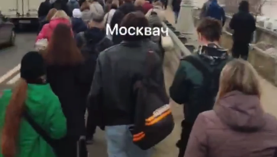 Пробка в районе Ховрино в Москве