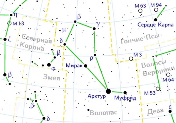Созвездие Волопаса.
