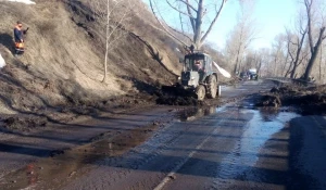 Оползень на Чуйском тракте. 