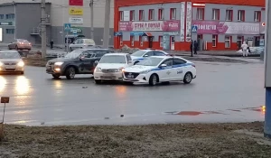 Авария с участием автомобиля ДПС