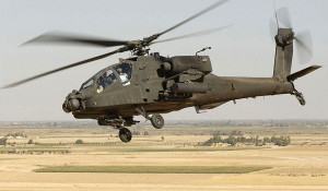 Ударный вертолет Apache.