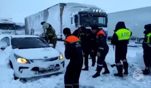 Снегопад в Ростовской области.