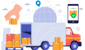 Грузовик, товары.