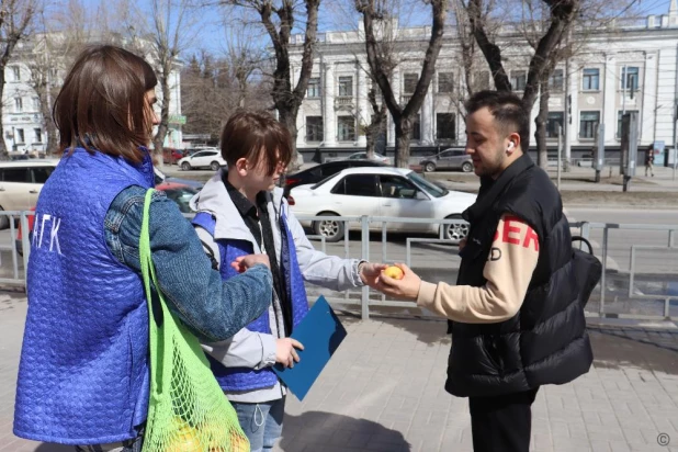 Необычная акция на Всемирный день здоровья прошла в Барнауле.