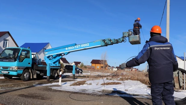 «Ростелеком» построил скоростные линии связи в десяти селах Алтайского края.