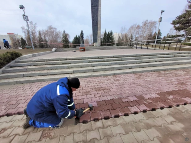 Благоустройство Мемориала Славы.