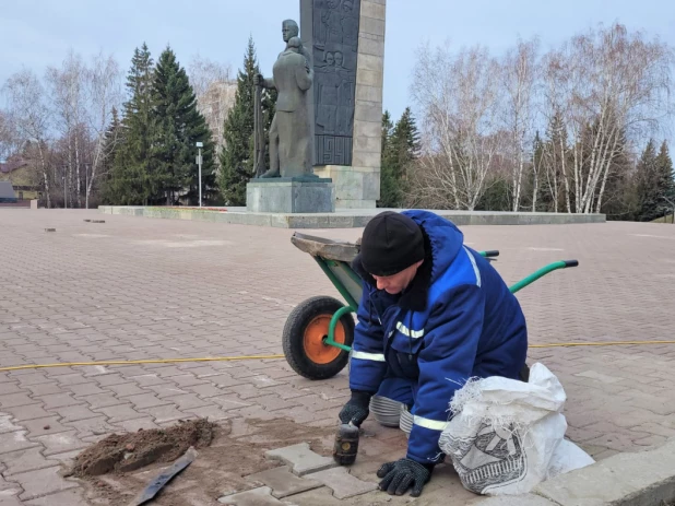 Благоустройство Мемориала Славы.