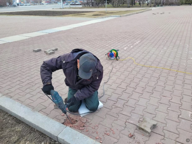 Благоустройство Мемориала Славы.