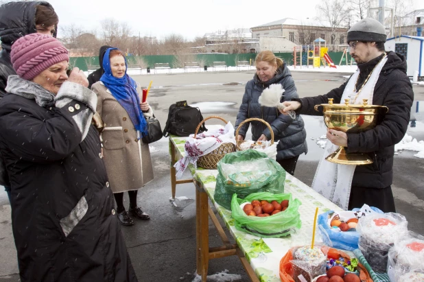 Освящение куличей перед Пасхой-2023.