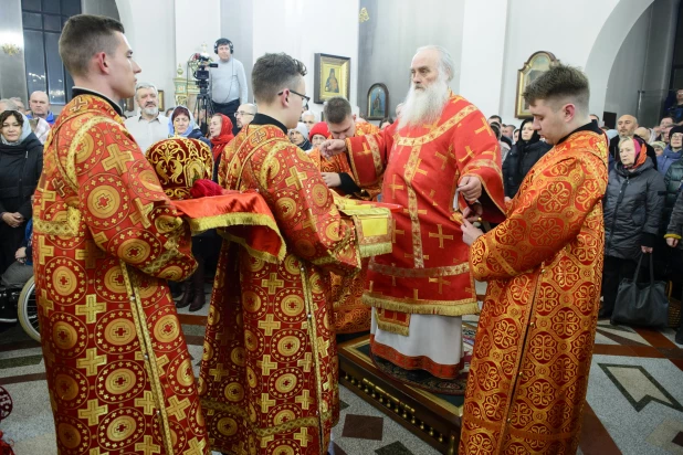 Торжественное богослужение в Александро-Невском соборе.