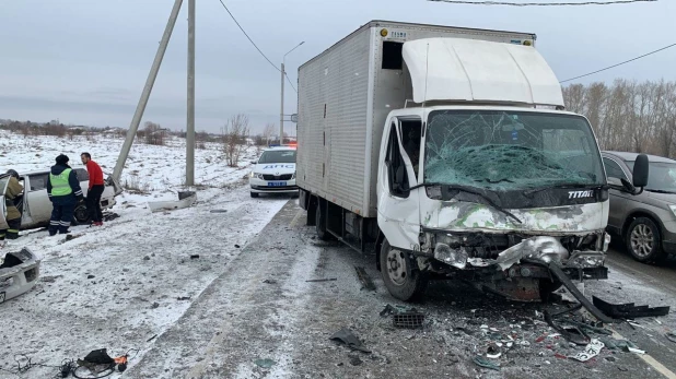 Авария на трассе Бийск — Барнаул