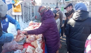 Продовольственная ярмарка в Барнауле.