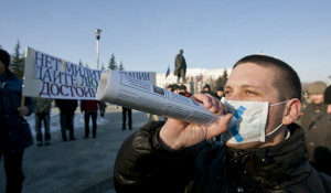 Несогласованный митинг "За честные выборы". Барнаул, 24 декабря 2011г.