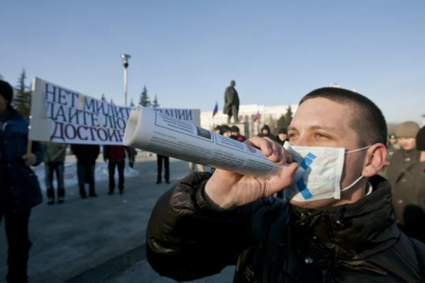 Несогласованный митинг "За честные выборы". Барнаул, 24 декабря 2011г.